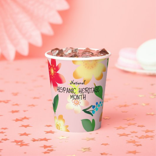 国立ヒスパニック伝統月 紙コップ (インサイチュ)