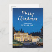 国立ランポオンのクリスマス シーズンポストカード (正面/裏面)