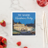 国立ランポオンのクリスマス スタンダードカクテルナプキン (インサイチュ)