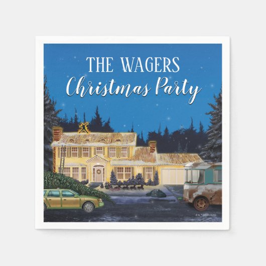 国立ランポオンのクリスマス スタンダードカクテルナプキン (正面)