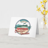 国立ランポンのクリスマスバケーションバッジ カード (黄色い花)