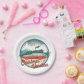国立ランポンのクリスマスバケーションバッジ ペーパープレート (パーティー)