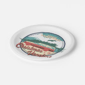 国立ランポンのクリスマスバケーションバッジ ペーパープレート (アングル)