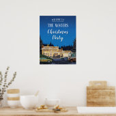 国立ランポンのクリスマスパーティー歓迎サイン ポスター (キッチン)