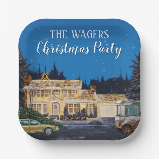 国立ランポンのクリスマス休暇 ペーパープレート (正面)