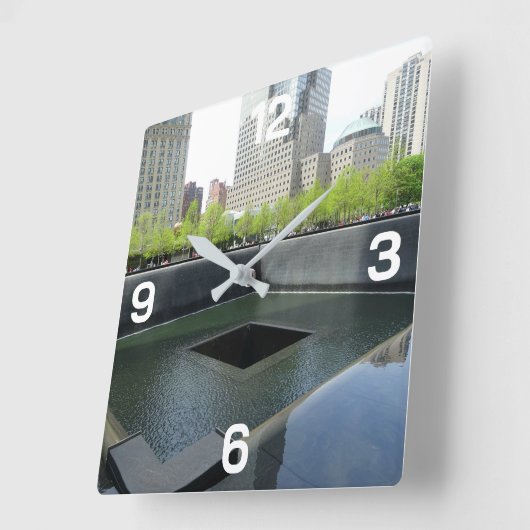 国立九月十一日記念碑 スクエア壁時計 (傾斜)