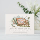 国立公園おむつラッフル招待インサート エンクロージャーカード (スタンド正面)