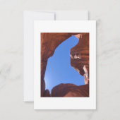 国立公園のアーチ型グリーティングカード サンキューカード (正面)