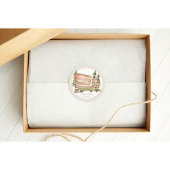 国立公園のステッカーズラウンドラベル ラウンドシール