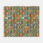 国立公園のパターン フリースブランケット (正面(横))