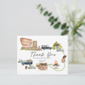 国立公園のパーソナライズパーティーサンキューカード ポストカード (スタンド正面)