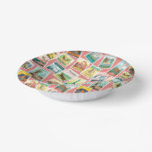 国立公園の切手，ピンク ペーパーボウル (傾斜あり)