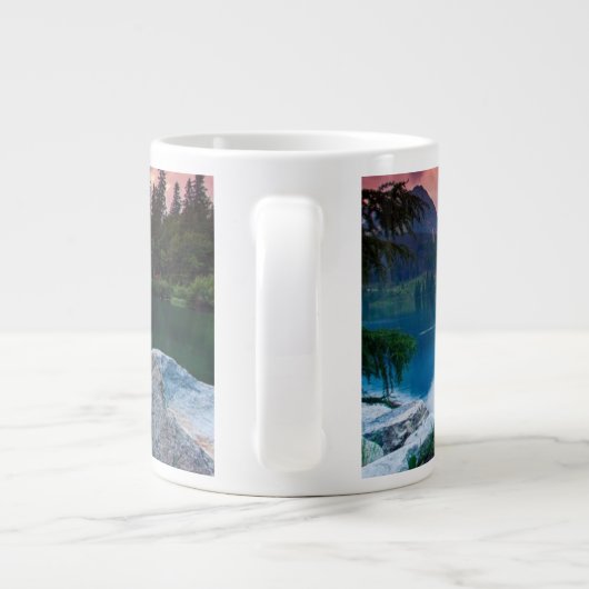 国立公園の山湖ハイタトラ2 ジャンボコーヒーマグカップ (裏面)