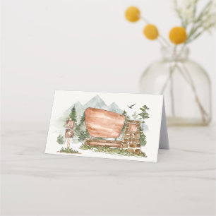 国立公園の座席表誕生日または赤ちゃんシャワー プレイスカード