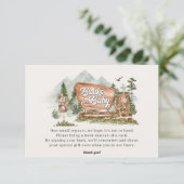 国立公園の本 赤ちゃんの招待状挿入ページ エンクロージャーカード (スタンド正面)