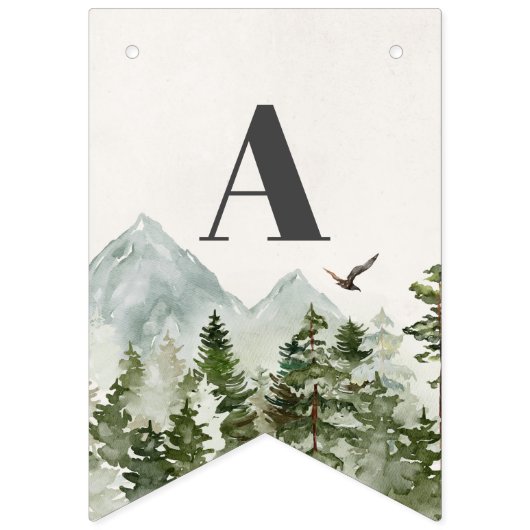 国立公園の森林の森林の誕生日バナー バンティングフラッグ (第3の旗)