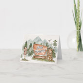 国立公園の結婚式のお礼カード サンキューカード (正面)