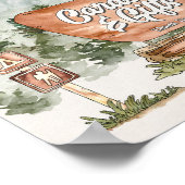 国立公園の誕生日パーティーカードとギフトのサイン ポスター (角)