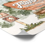 国立公園の誕生日会の好意サイン ポスター (角)