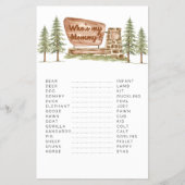 国立公園の赤ちゃんシャワーゲーム私のママ チラシ (正面)