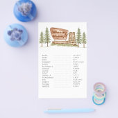 国立公園の赤ちゃんシャワーゲーム私のママ チラシ (シングル)