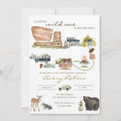 国立公園の赤ちゃんシャワー招待のおいしい 招待状 (正面)