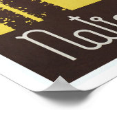 国立公園の鹿とアンテロープ ポスター (角)