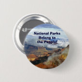 国立公園は人のボタン、ピンに属する 缶バッジ (正面&裏面)