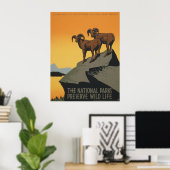 国立公園は野生生物を保護する ポスター (ホームオフィス)