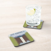 国立公園への旅行を促進するヴィンテージのポスター。 コースター (右側)