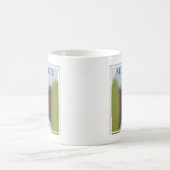 国立公園への旅行を促進するヴィンテージのポスター。 コーヒーマグカップ (中央)