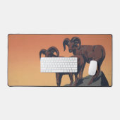 国立公園への旅行を促進するヴィンテージのポスター デスクマット (キーボード&マウス)