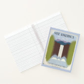 国立公園への旅行を促進するヴィンテージのポスター。 ノートブック (内部)