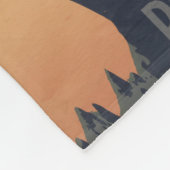 国立公園への旅行を促進するヴィンテージのポスター フリースブランケット (角)