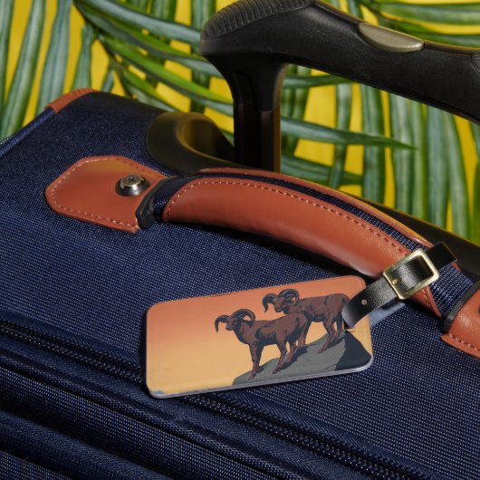 国立公園への旅行を促進するヴィンテージのポスター ラゲッジタグ (正面インサイチュ3)