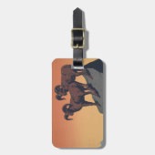 国立公園への旅行を促進するヴィンテージのポスター ラゲッジタグ (正面縦)