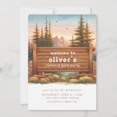 国立公園をテーマにしたパーティーの招待状 招待状 (正面)