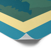 国立公園イエローストーン，アメリカ，旅行 ポスター (角)