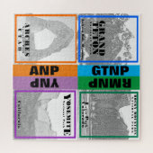 国立公園コラージュ – RMNP - YNP - ANP - GTNP ジグソーパズル (横)