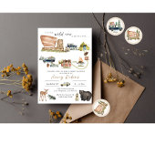 国立公園テーマ招待状ベビーシャワー 招待状