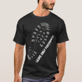 国立公園ブートプリント離れは足跡のみ Tシャツ (正面)
