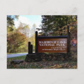 国立公園マンモス洞窟入口看板 ポストカード (正面)