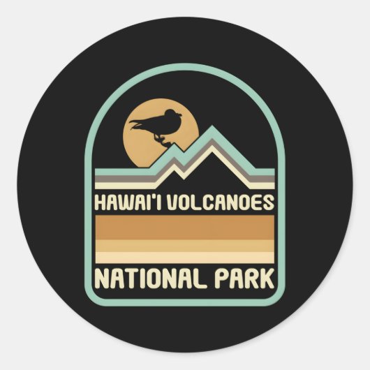 国立公園保全ハワイ火山国家 ラウンドシール (正面)