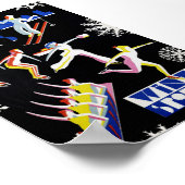 国立公園冬スポーツヴィンテージのポスター1936 ポスター (角)