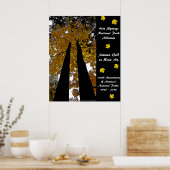 国立公園周年記念ホット春秋金ゴールド ポスター (キッチン)