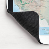 国立公園局システム地図 マウスパッド (コーナー)