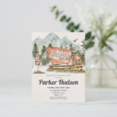 国立公園屋外ベビーシャワー招待状 ポストカード (スタンド正面)