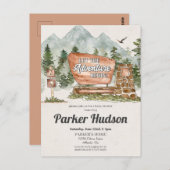 国立公園屋外ベビーシャワー招待状 ポストカード (正面/裏面)