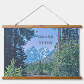 国立公園木材トップウォールタペストリートリオ 吊り下げ型タペストリー (正面3)