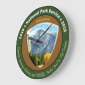 国立公園百周年時計半ドーム ラージ壁時計 (傾斜)